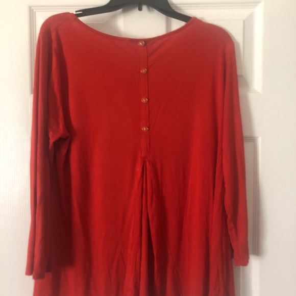 Women’s Red Cable & Gauge Shirt - Picture 2 of 3